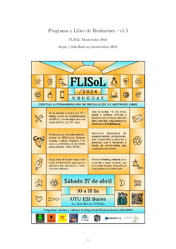 Programa y Libro de Resúmenes Flisol 2024