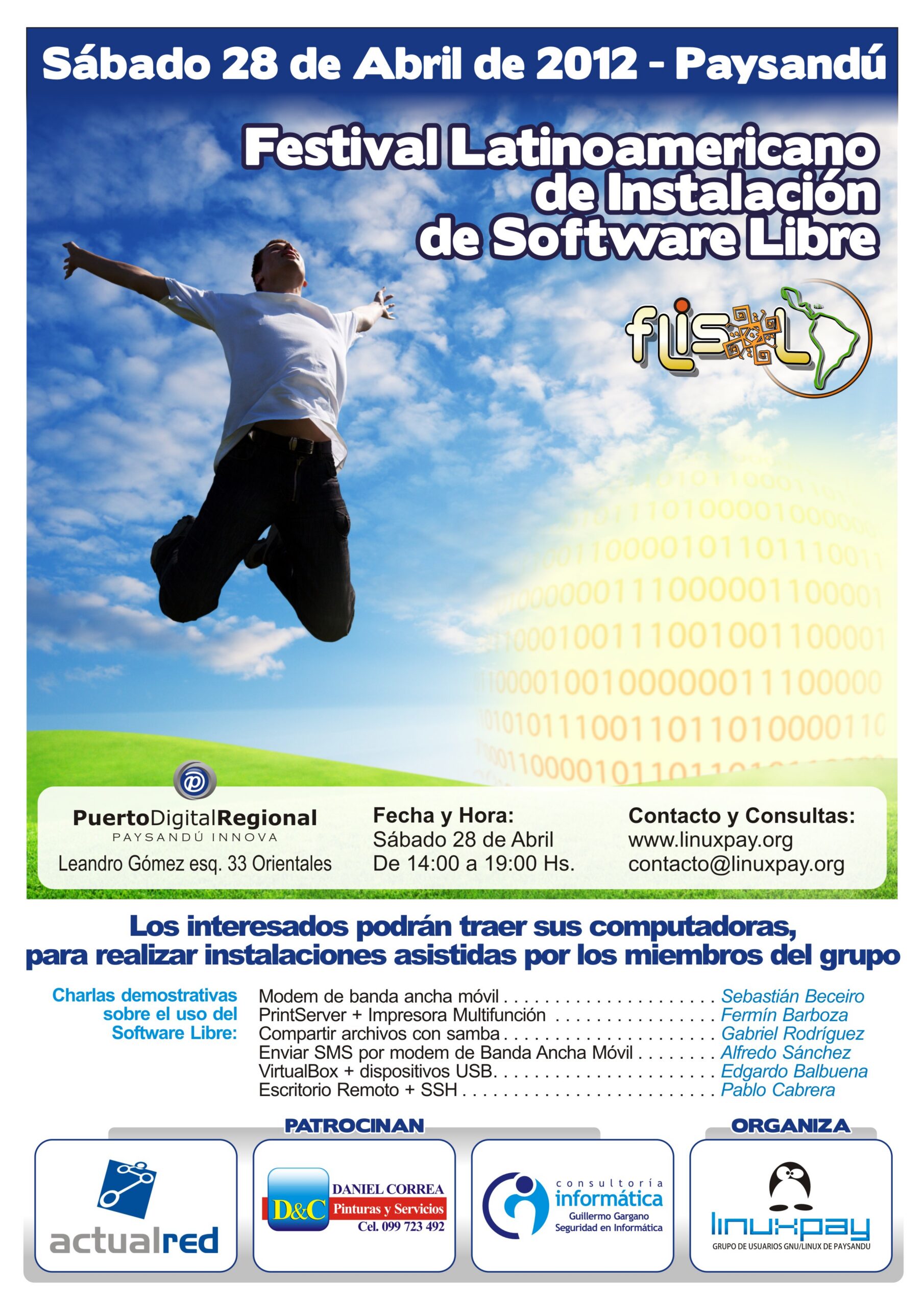 Afiche Flisol Paysandú 2012