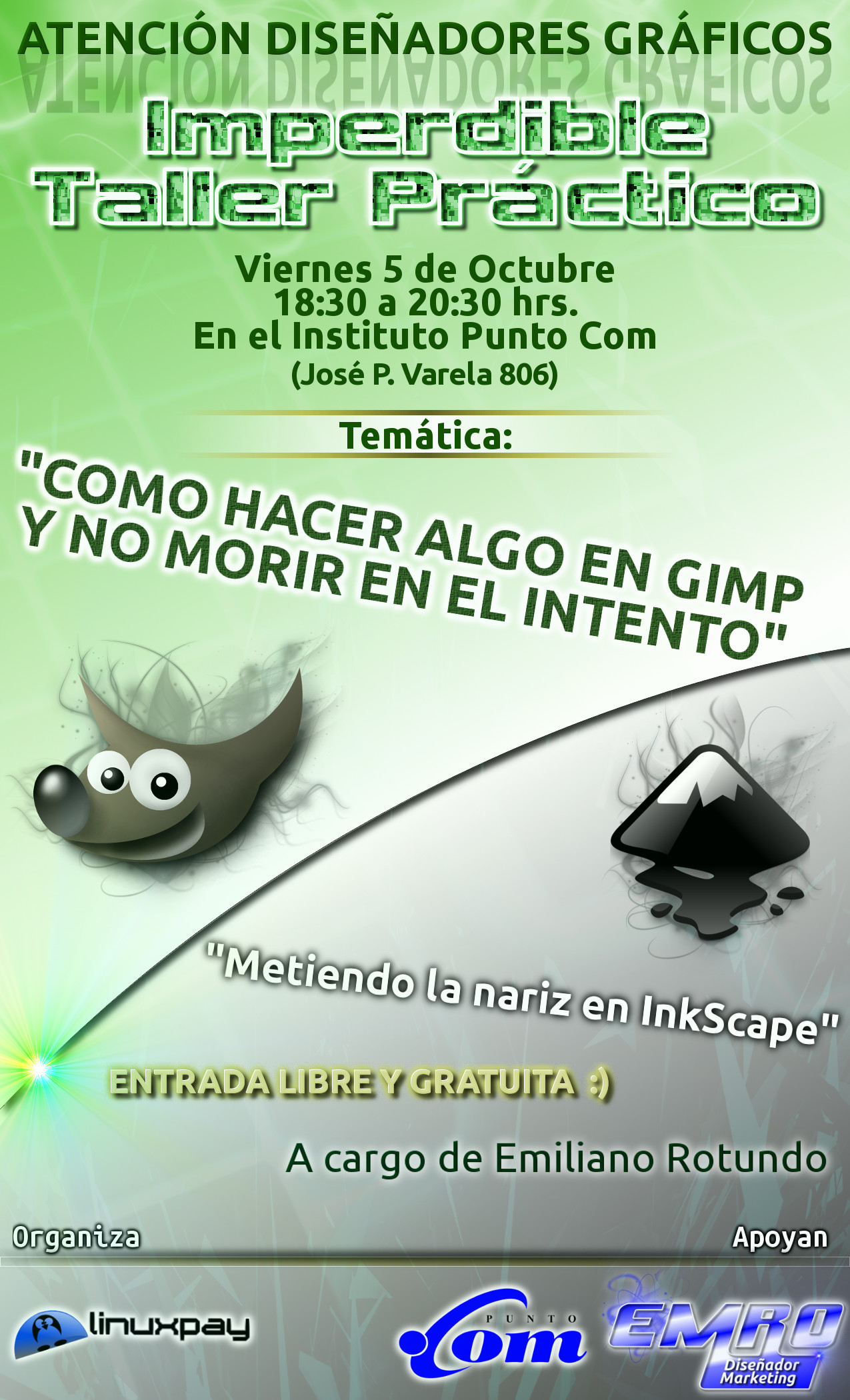 Como hacer algo en GIMP y no morir en el intento – Taller LinuxPay 2012