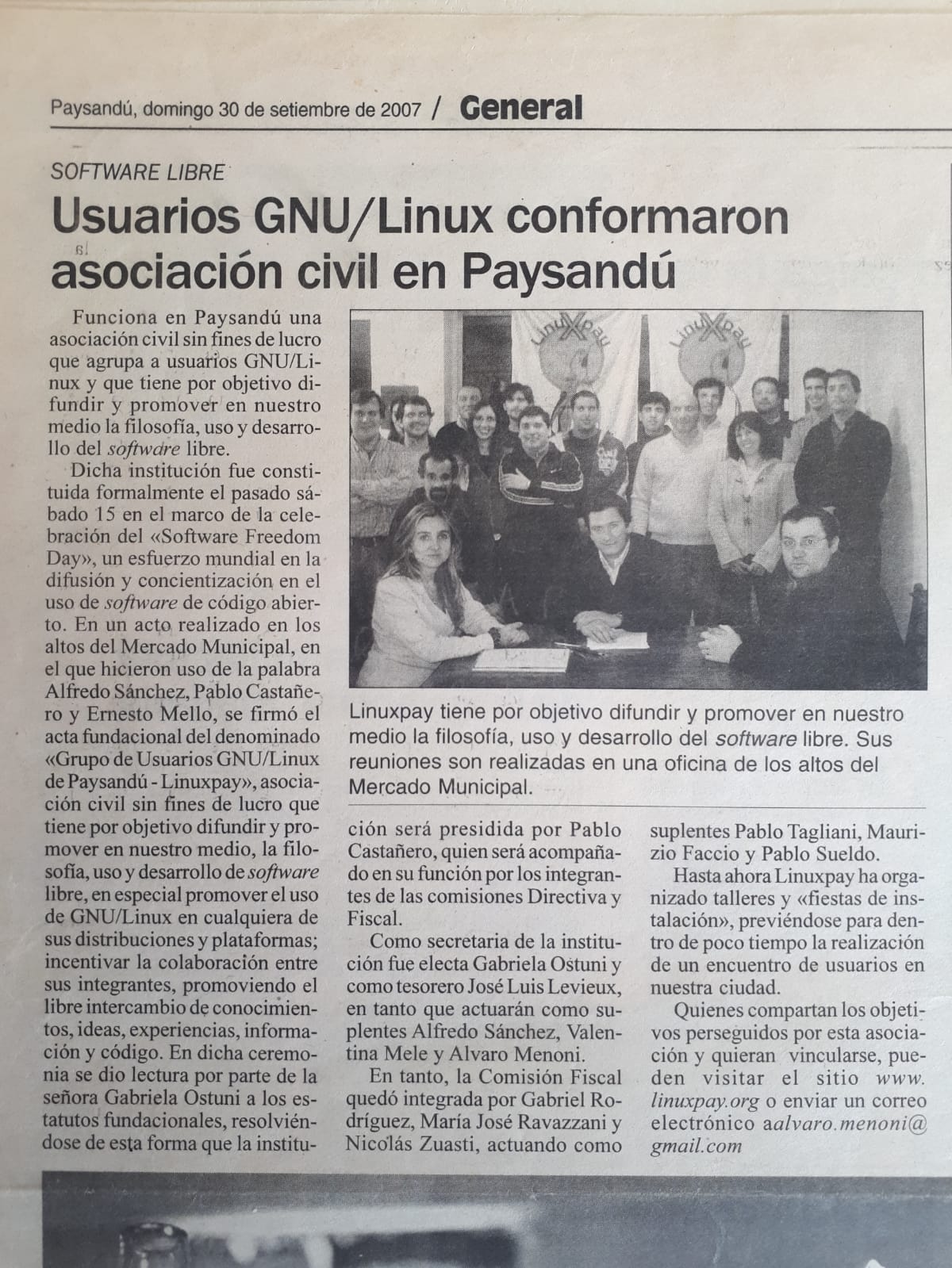Usuarios GNU/Linux conformaron asociación civil en Paysandú